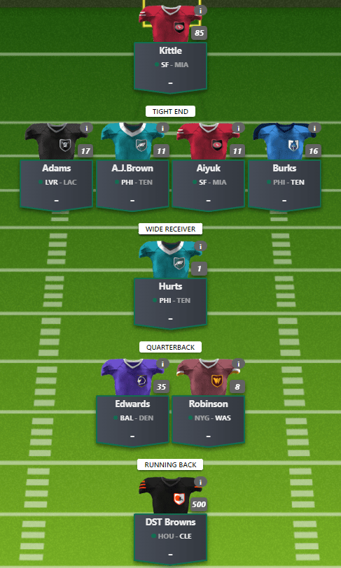 NFL DFS 2022 Week&nbsp;13