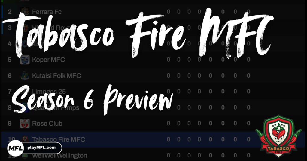 Tabasco Fire Season 6&nbsp;Preview